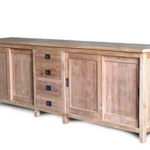 Dressoir met 4 schuifdeuren en 4 lades