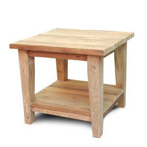 Recycle Vintage square side table 2 level