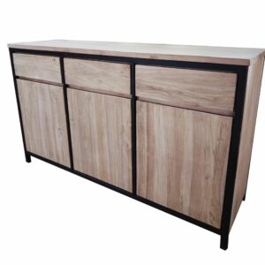 Dressoir Modern Industrial met 3 deuren en 3 lades