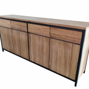 Dressoir Modern Industrial met 4 deuren en 4 lades