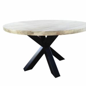 Tafelpoot centraal "Butterfly" in ijzer 7x7